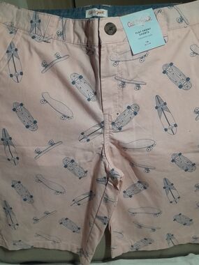 Cat & Jack Pink Skateboard Print Shorts